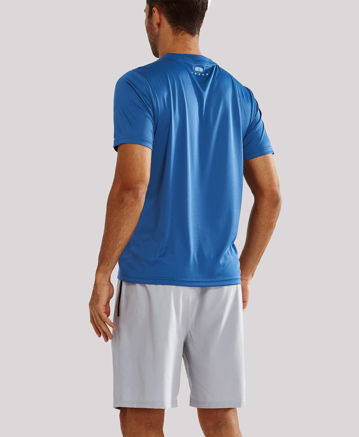 
Men's Athletic Running T-Shirts Short Sleeve Workout Dry fit Gym Sport — Dark Blue
