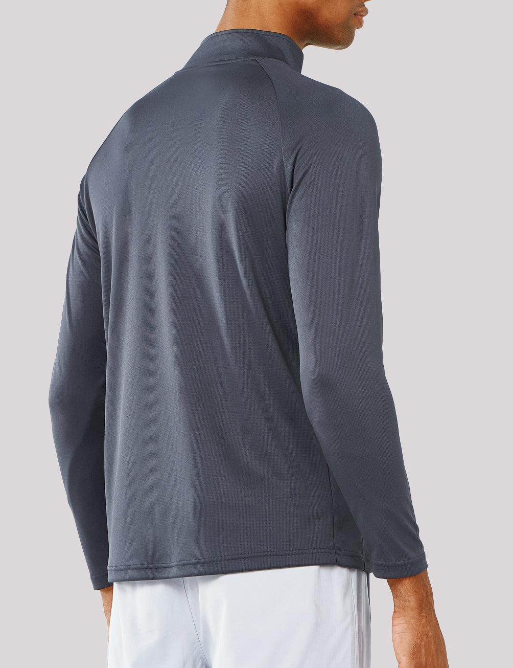 
Men's 1/4 Zip Athletic Pullover Shirts Lightweight — Dark Grey