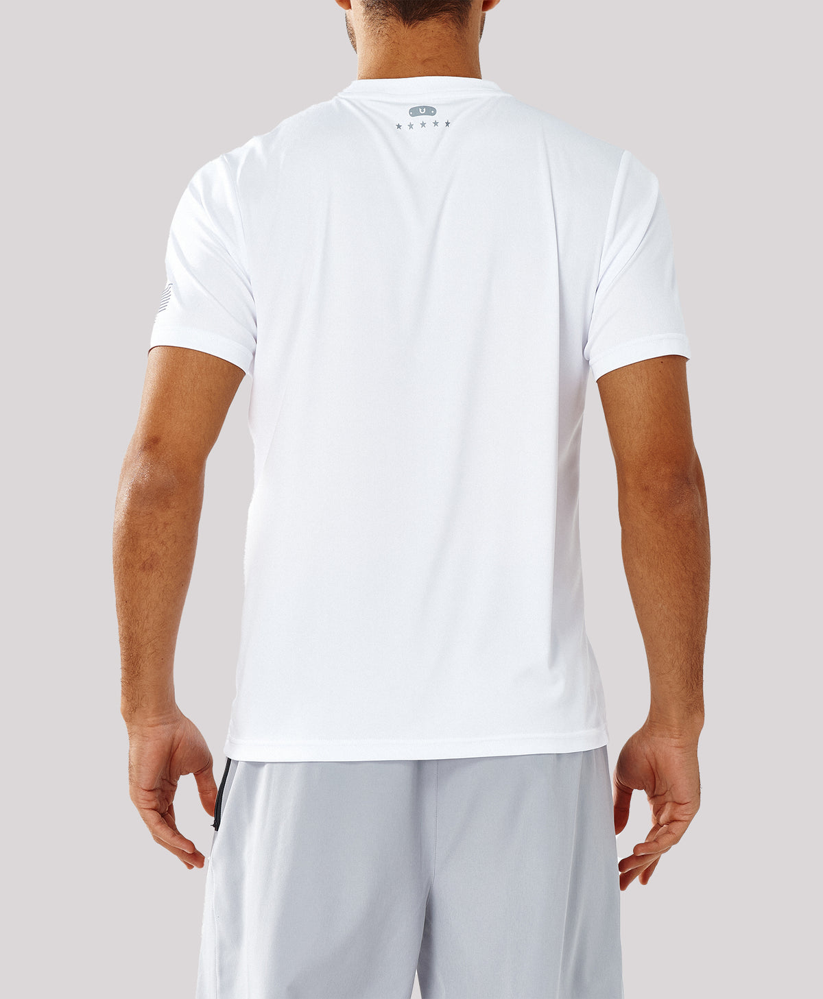 
Men's Athletic Running T-Shirts Short Sleeve Workout Dry fit Gym Sport — WHITE