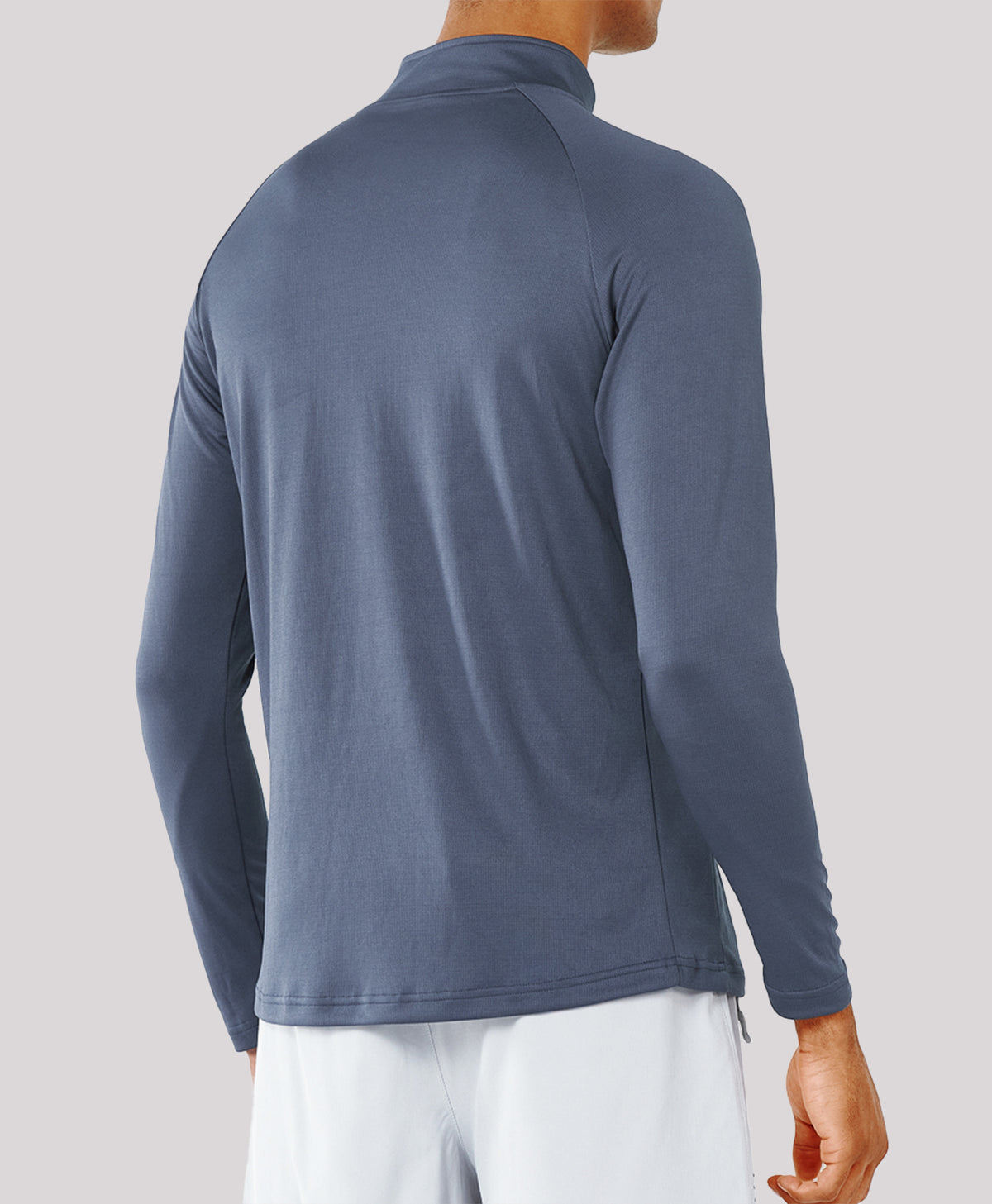 
Men's 1/4 Zip Athletic Pullover Shirts Lightweight — Cool Grey