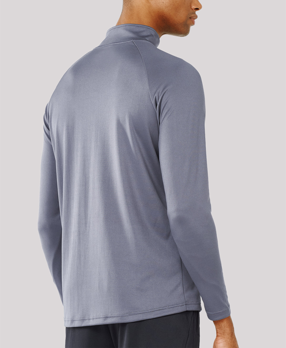 
Men's 1/4 Zip Athletic Pullover Shirts Lightweight — Smoke Grey