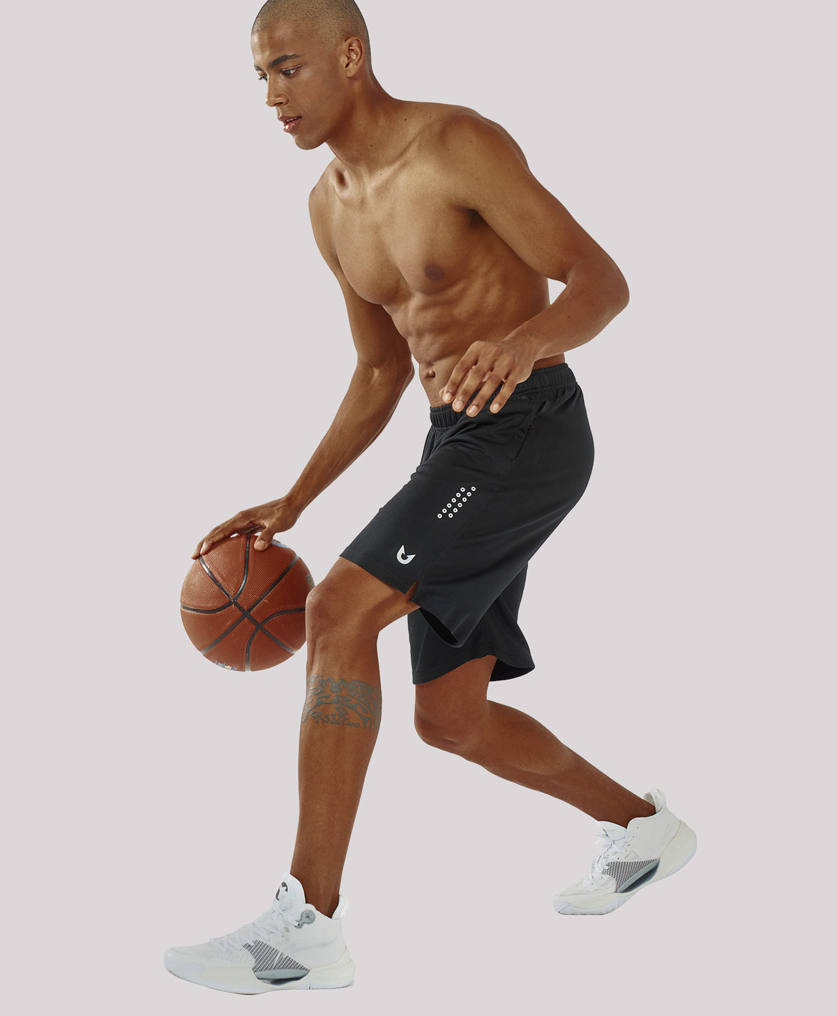 Northyard Men's 10" Breathable Mesh Basketball Athletic Shorts Quick-Dry Workout Shorts with Zipper Pockets
#color_black