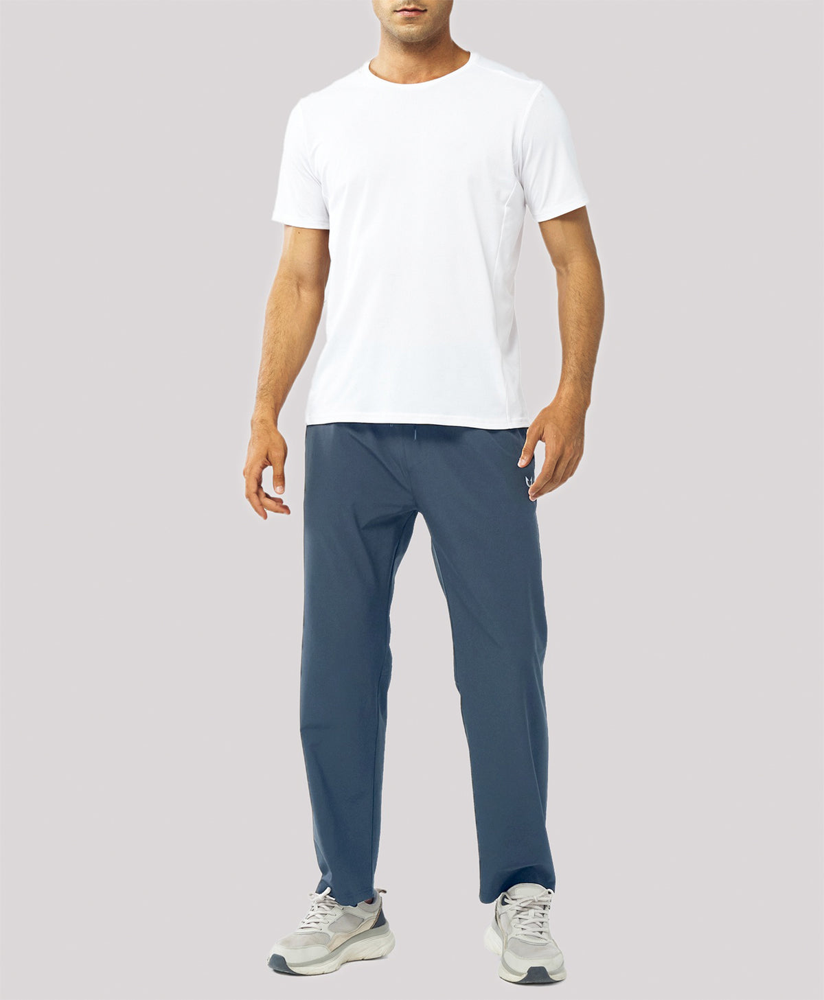 
Men's Lightweight Running Pants with Zipper Pockets — Cool Grey