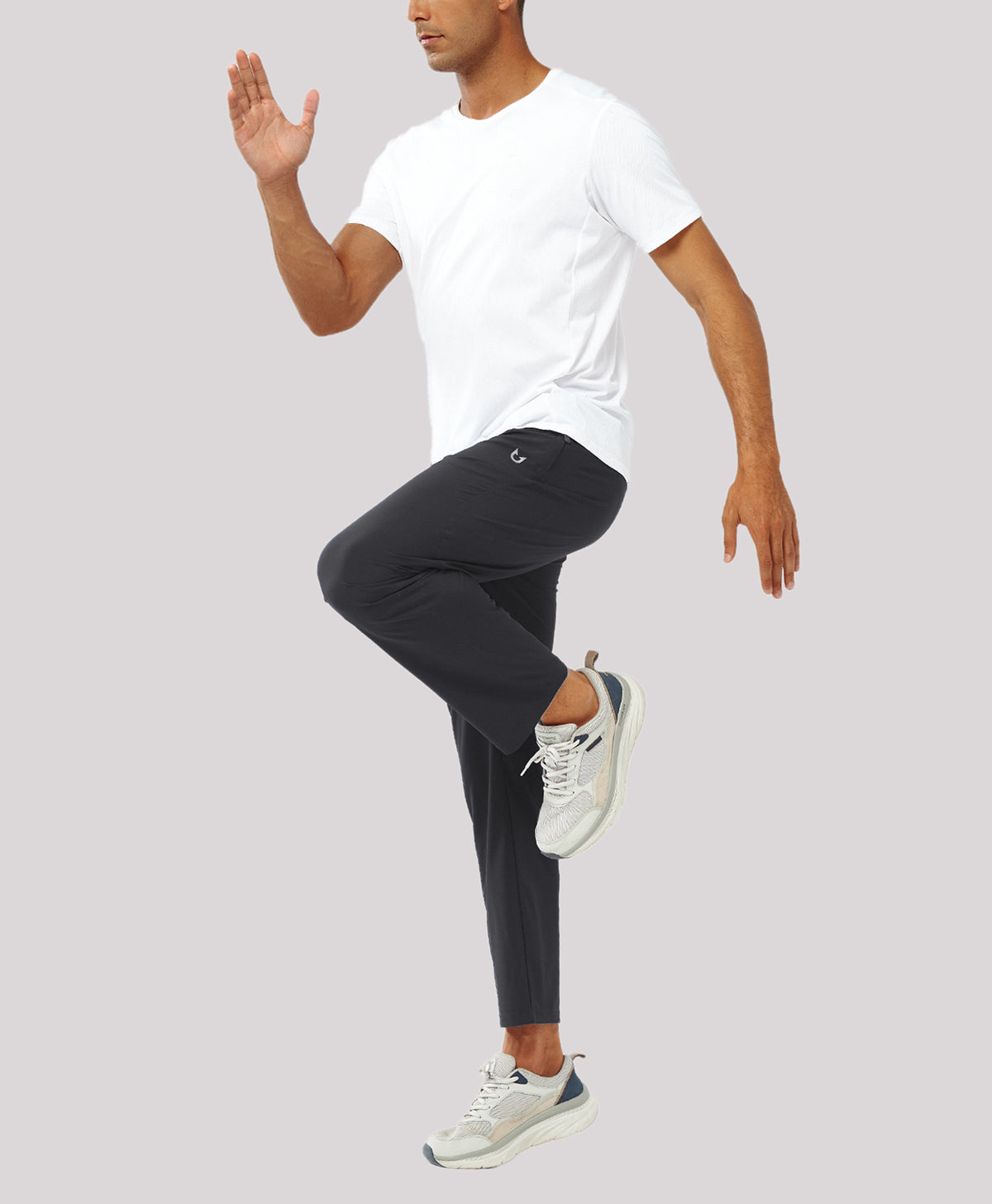 Northyard Men's Lightweight Running Pants with Zipper Pockets Water-Resistant Workout Sweatpants 
#color_black