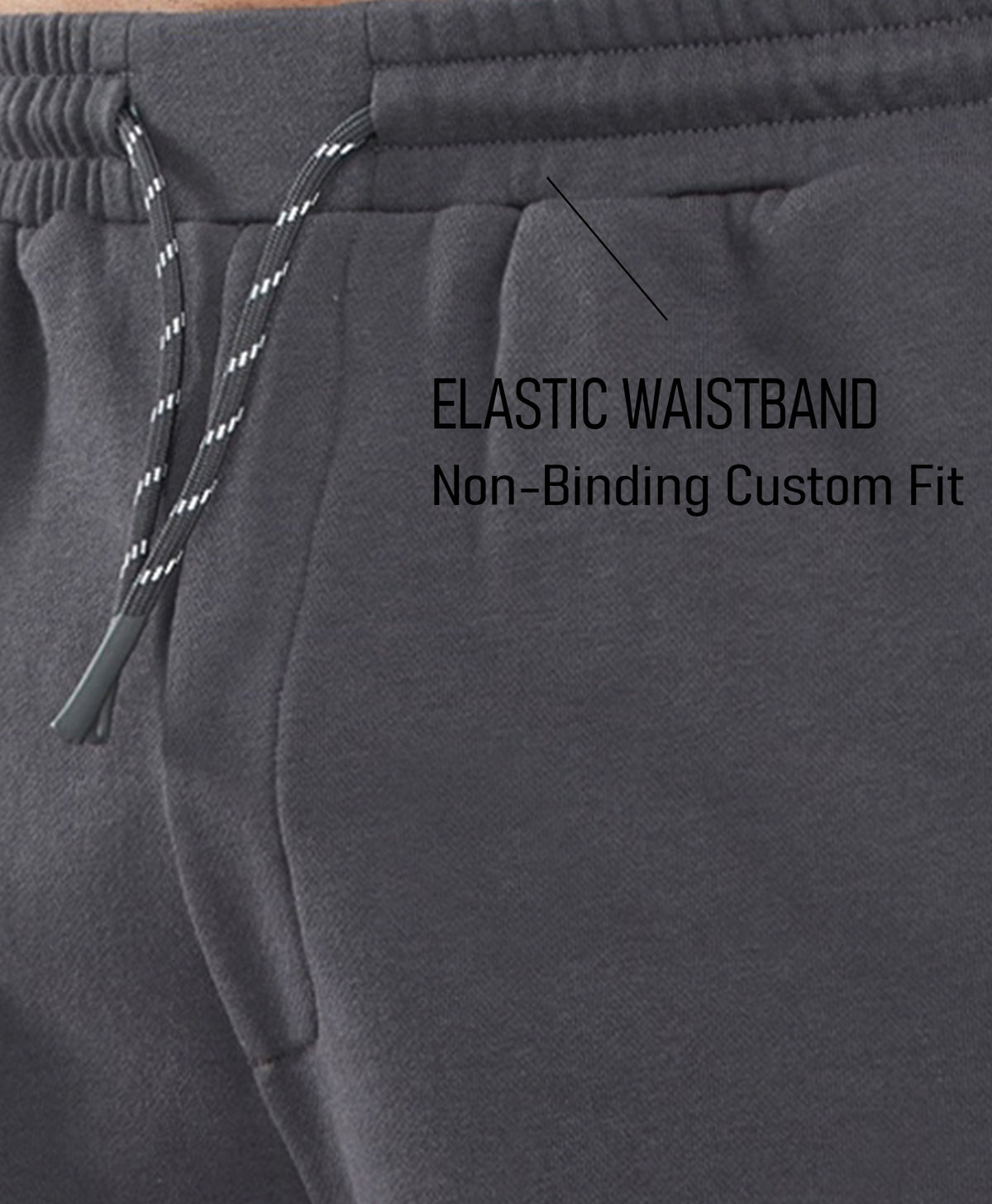 
Men's 7" Soft Cotton Sweat Shorts with Zip Pockets — Dark Grey