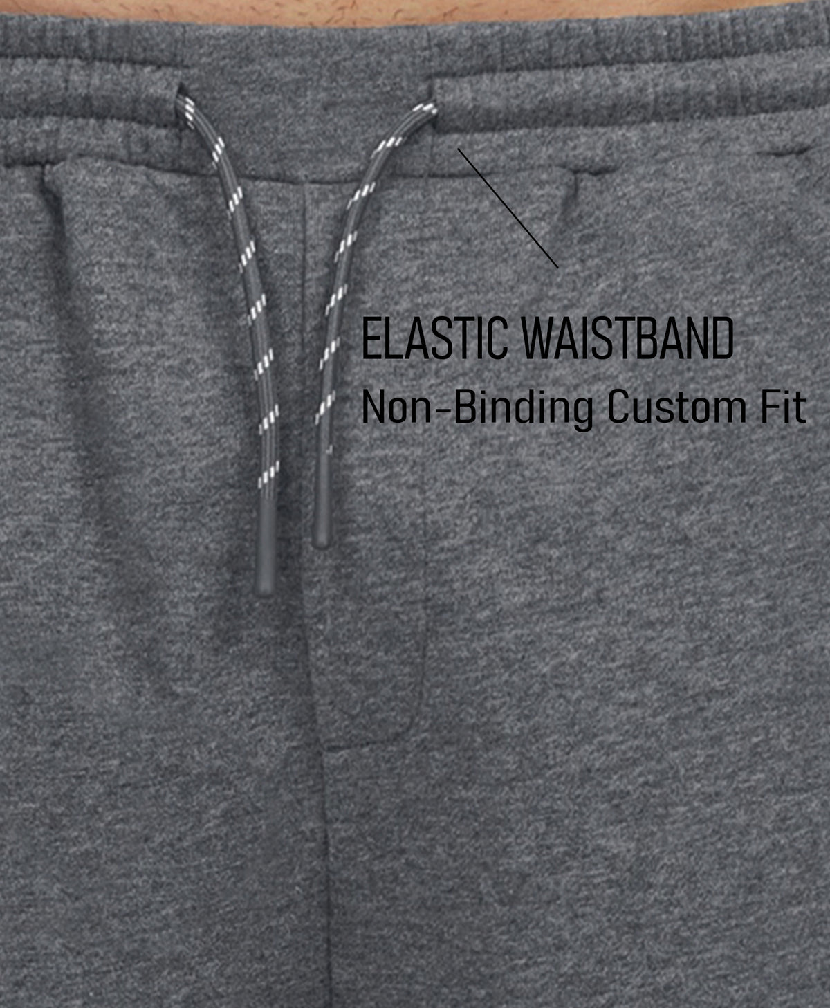 
Men's 7" Soft Cotton Sweat Shorts with Zip Pockets — Smoke Heather