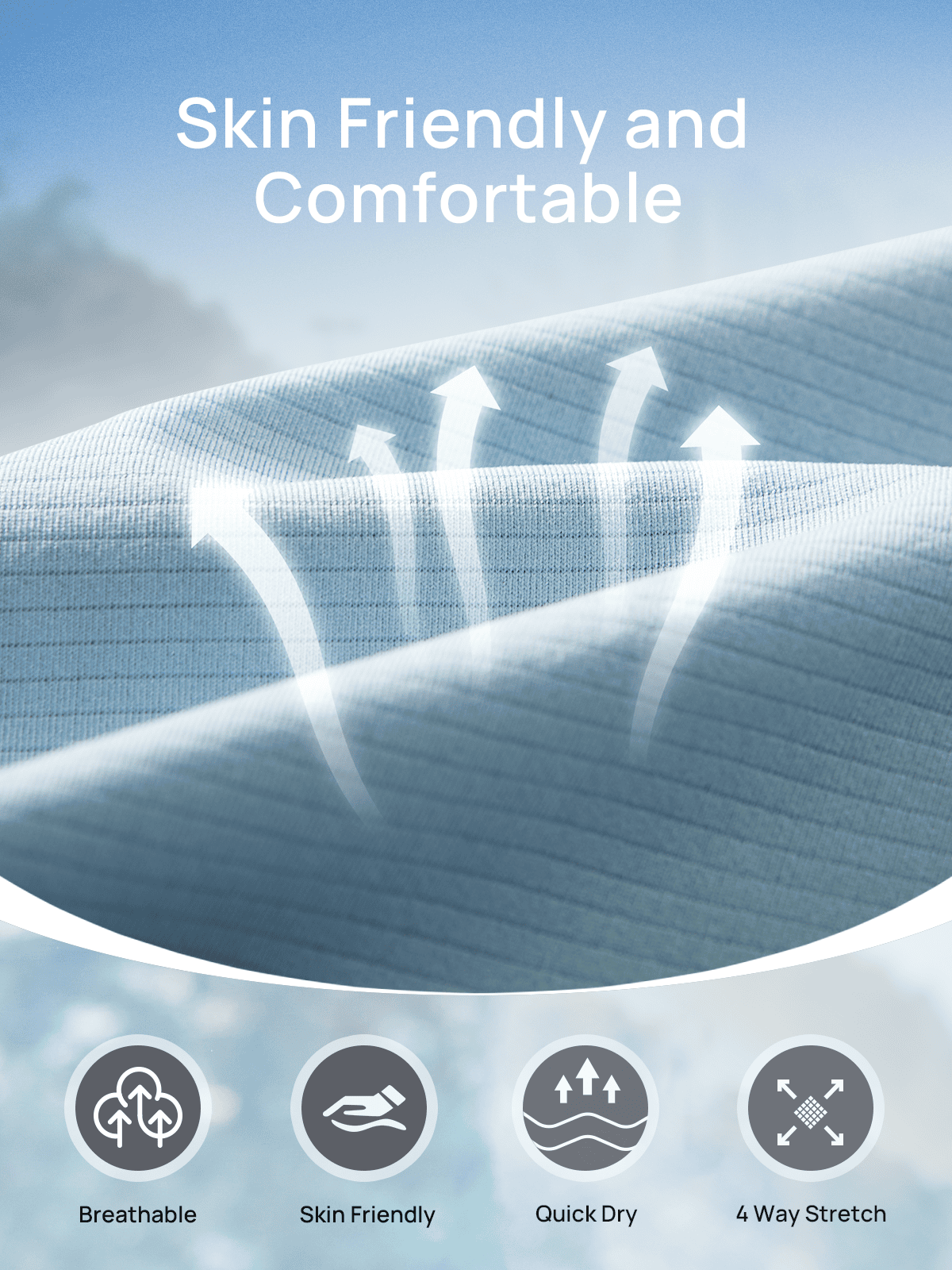 Sky Blue Engineered Knit Construction - Maximum Airflow Fabric