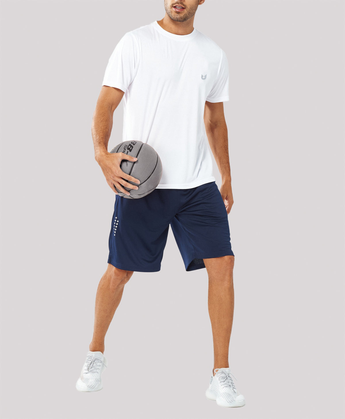 
Men's 10" Breathable Mesh Basketball Athletic Shorts — navy