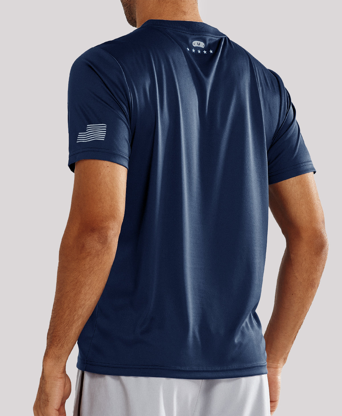 
Men's Athletic Running T-Shirts Short Sleeve Workout Dry fit Gym Sport — Navy