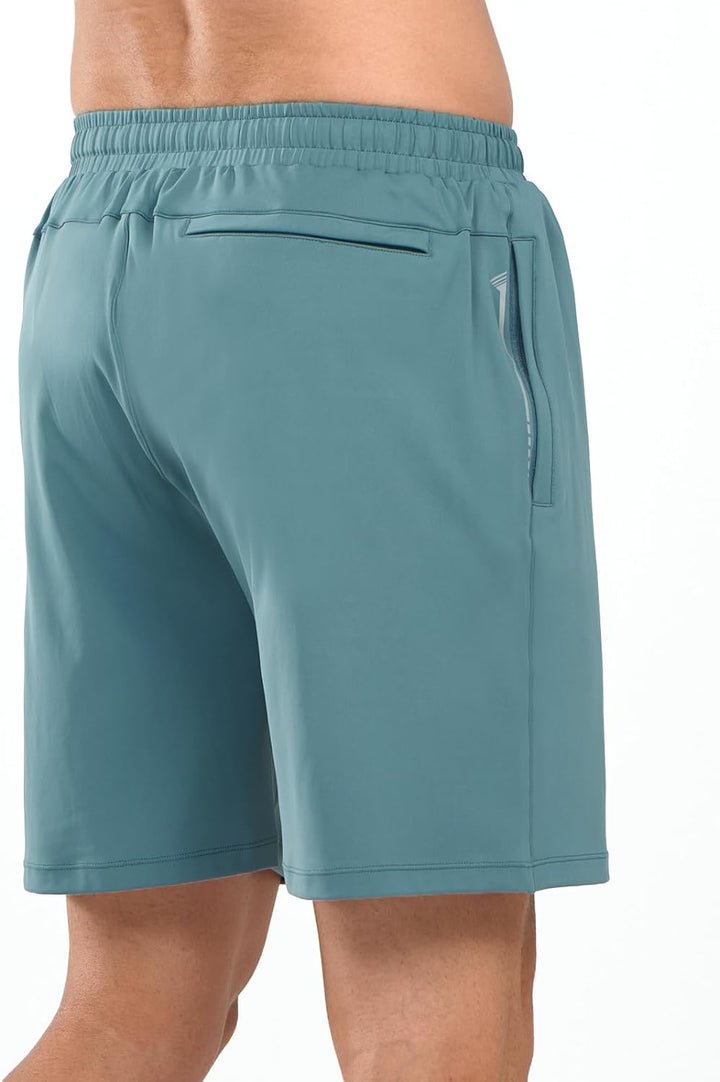 NORTHYARD Men's 7" Melanite Breathable Running Shorts with Pocket for Tennis Gym Training Back