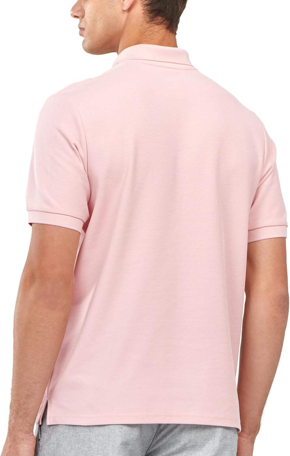 Northyard Men's Pink Cotton Tennis Polo Shirts Golf Pickleball Casual Knitted T-Shirt Back