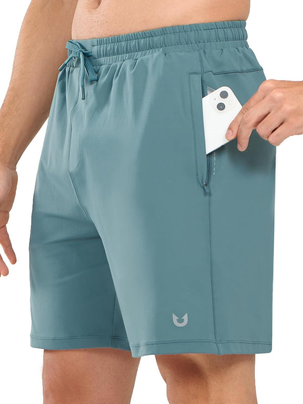 NORTHYARD Men's 7" Melanite Breathable Running Shorts with Pocket for Tennis Gym Training