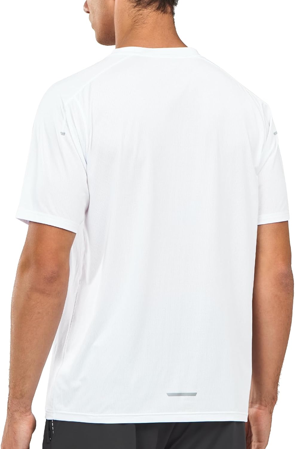 Men’s White Compression T-Shirts Back