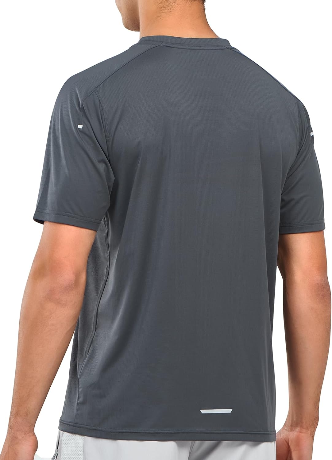 Men’s Dark Grey Compression T-Shirts Back