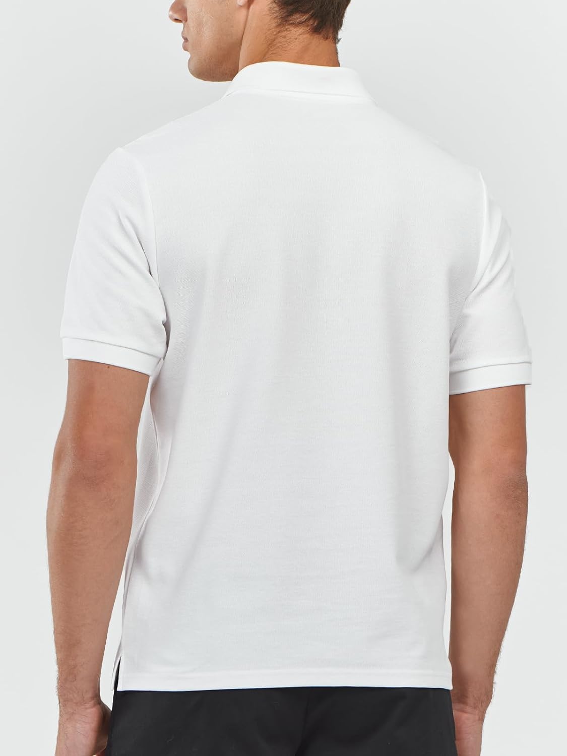 Northyard Men's White Cotton Tennis Polo Shirts Golf Pickleball Casual Knitted T-Shirt Back