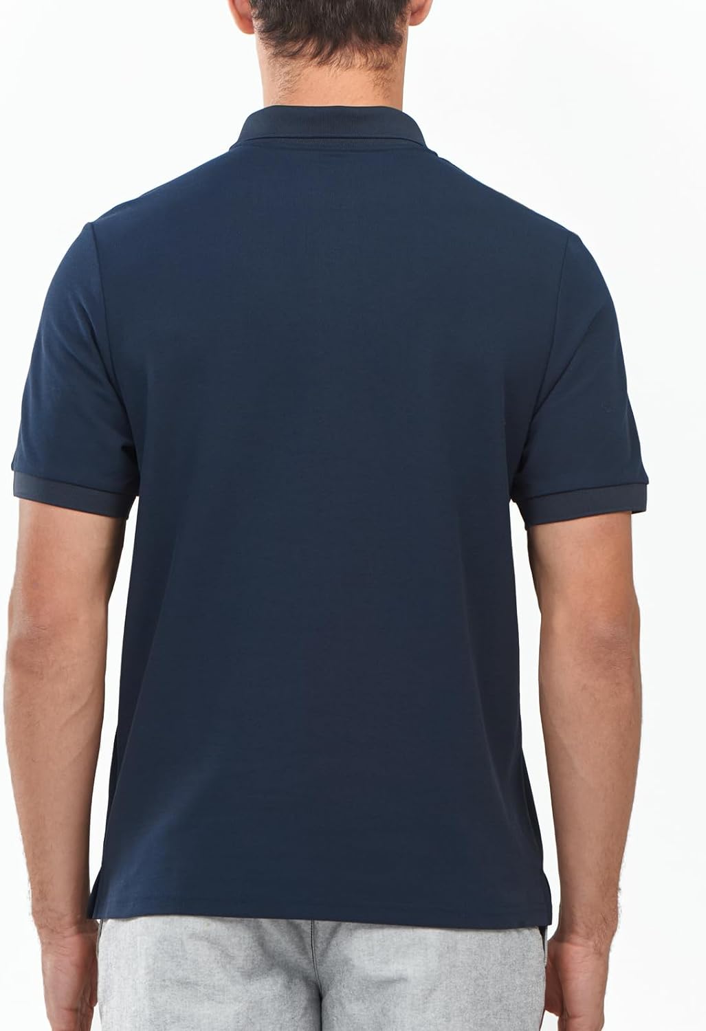 Northyard Men's Navy Cotton Tennis Polo Shirts Golf Pickleball Casual Knitted T-Shirt Back