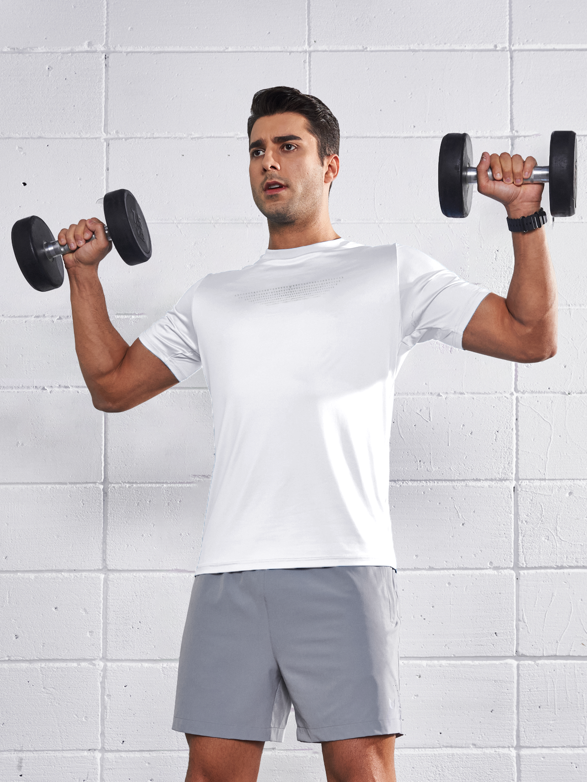 Men's Quick Dry Fit Workout Gym T-Shirts Breathable Short Sleeve Tops