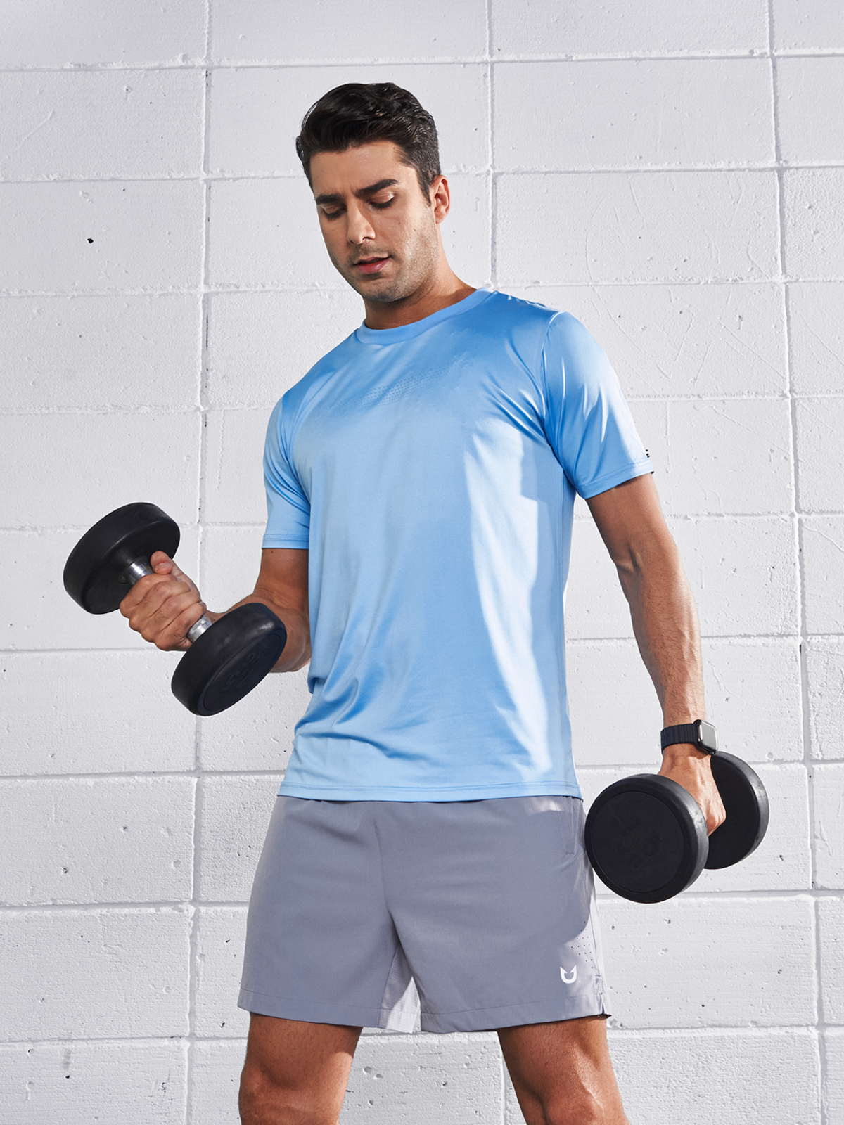 Men's Quick Dry Fit Workout Gym T-Shirts Breathable Short Sleeve Tops