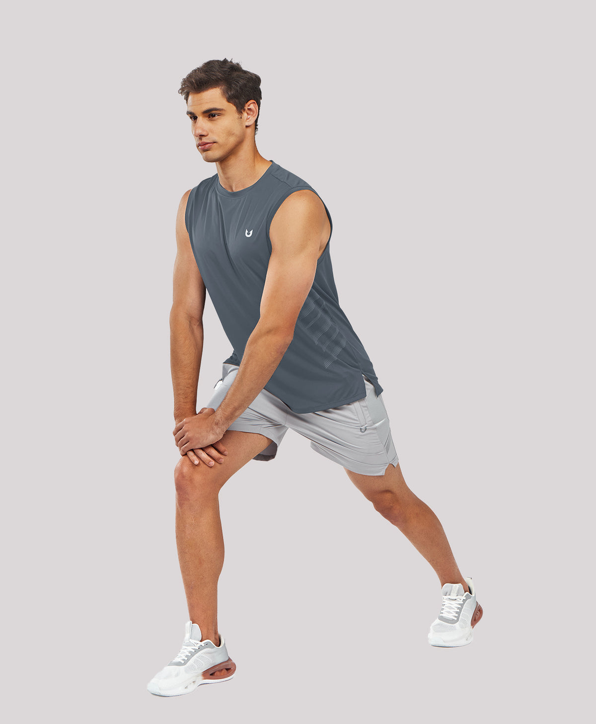 
Men's Lightweight Muscle Workout Tank Tops — Cloud