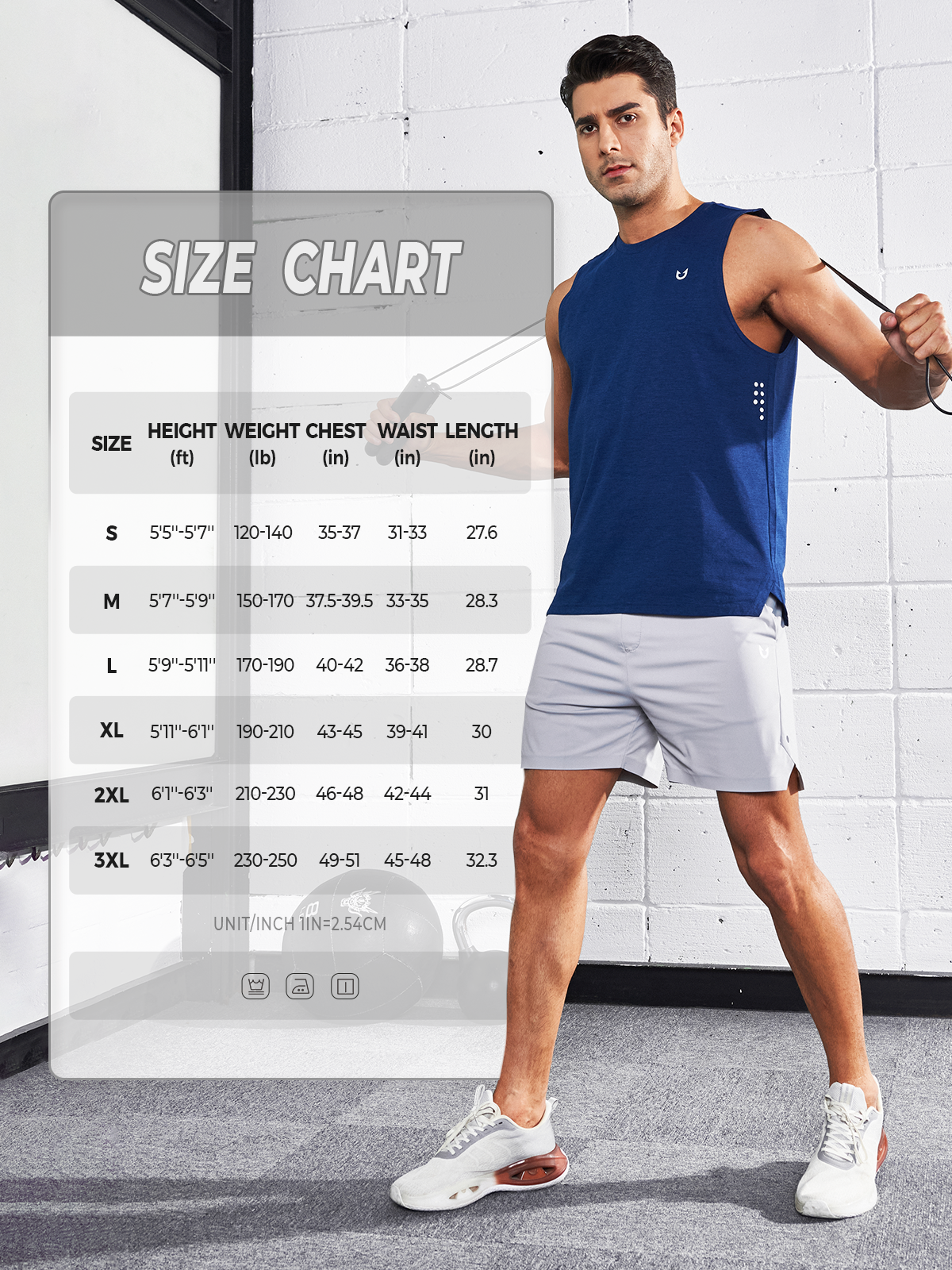 Men's Muscle Workout Tank Top Performance Quick Dry Sleeveless Shirts