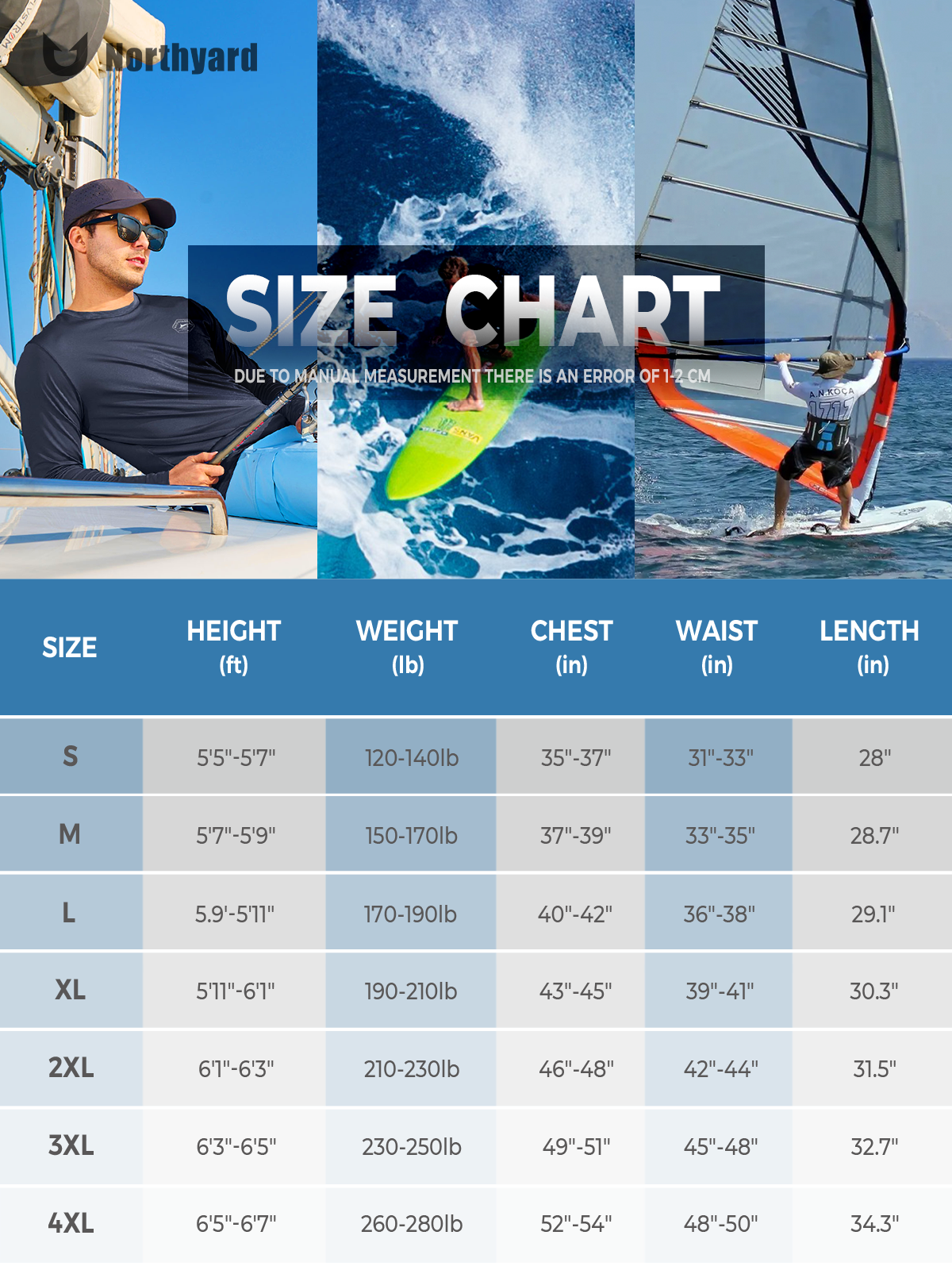 Men's Sun Protection UV Fishing T Shirts Crewneck Long Sleeve for Swim