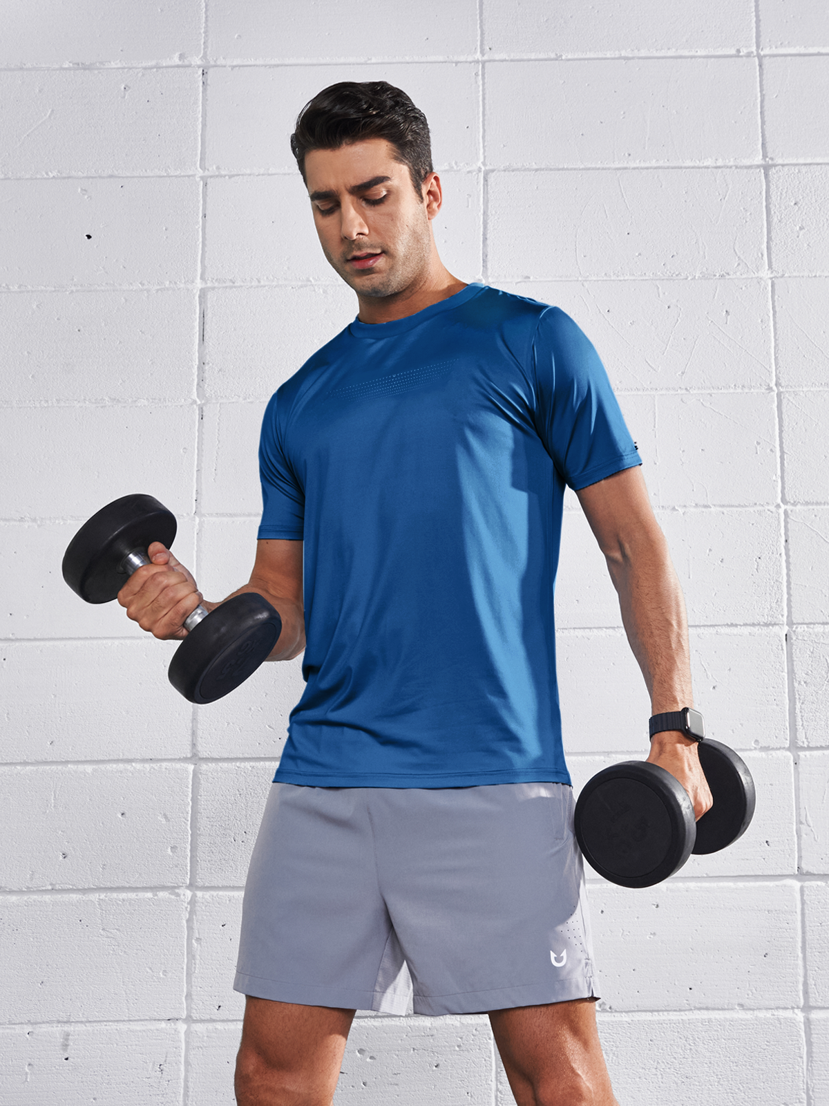 Men's Quick Dry Fit Workout Gym T-Shirts Breathable Short Sleeve Tops