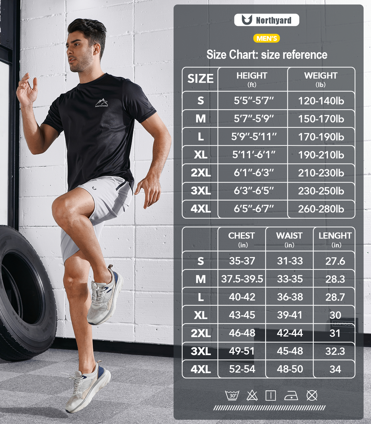 Men's Athletic Running T-Shirts Short Sleeve Workout Dry fit Gym Sport