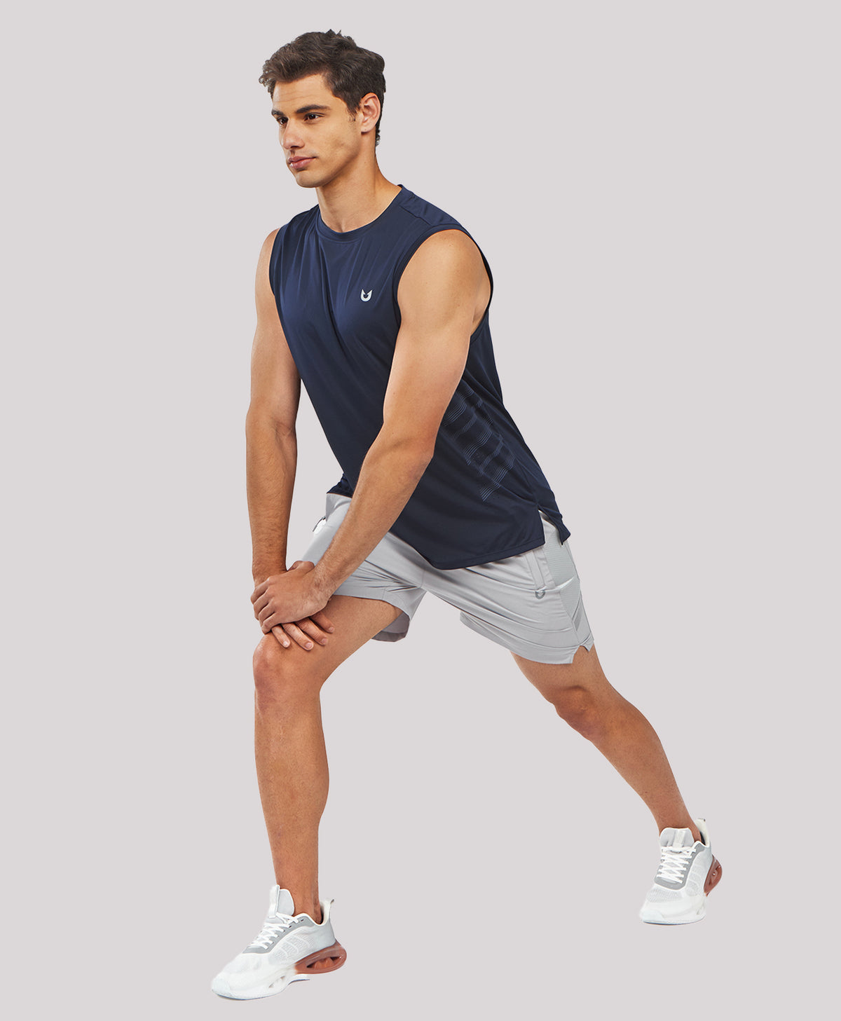 
Men's Lightweight Muscle Workout Tank Tops — Navy