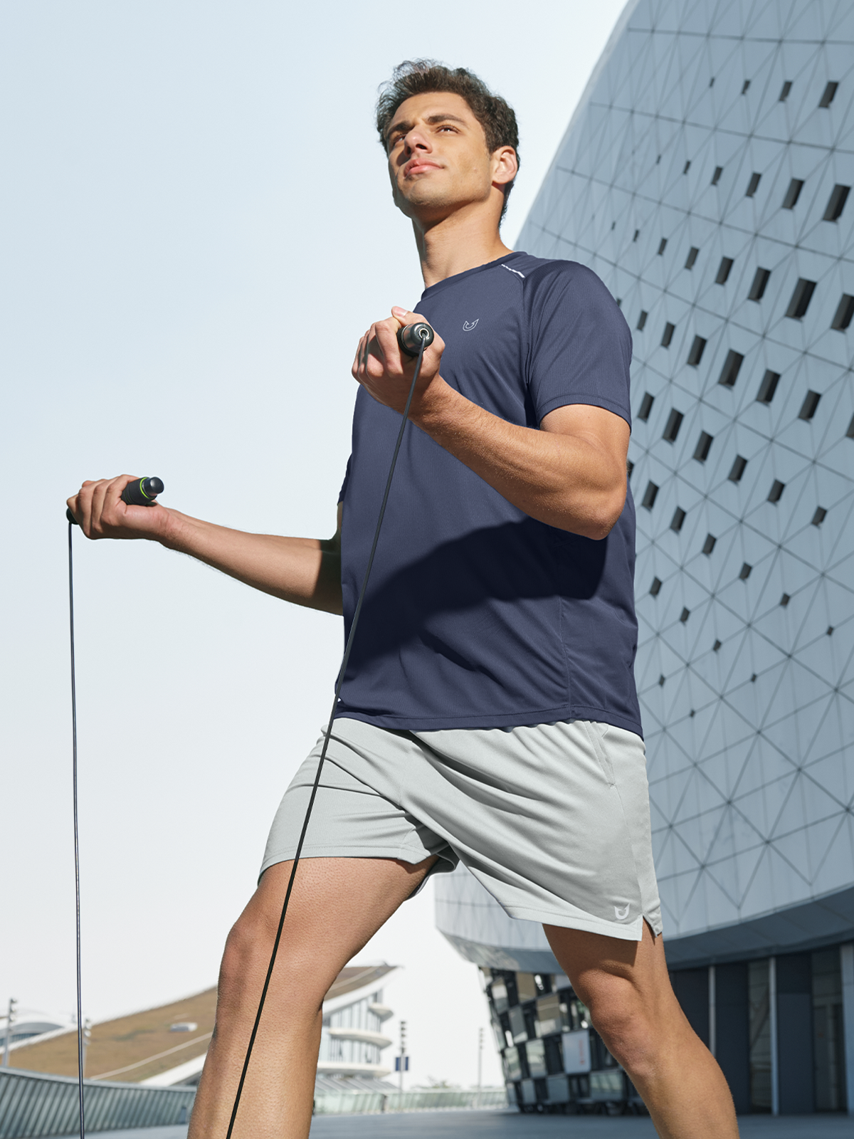 Northyard Men's Navy Gym Compression T Shirts Breathable Wicking for Workout Fitness Fashion