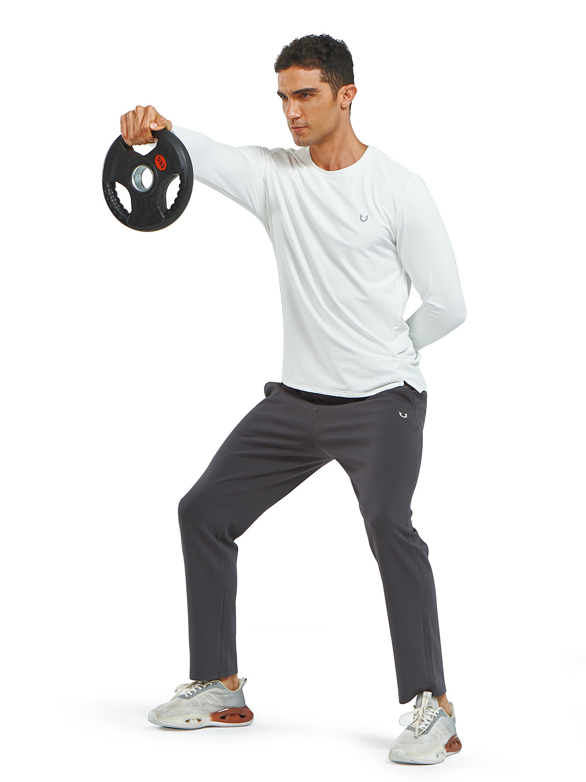 Men's Cotton Yoga Sweatpants Casual Athletic Straight Leg with Pockets