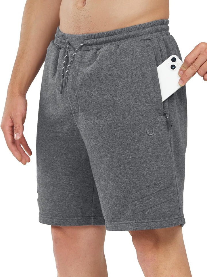 Men’s Smoke Heather 7-Inch Cotton Biker Shorts