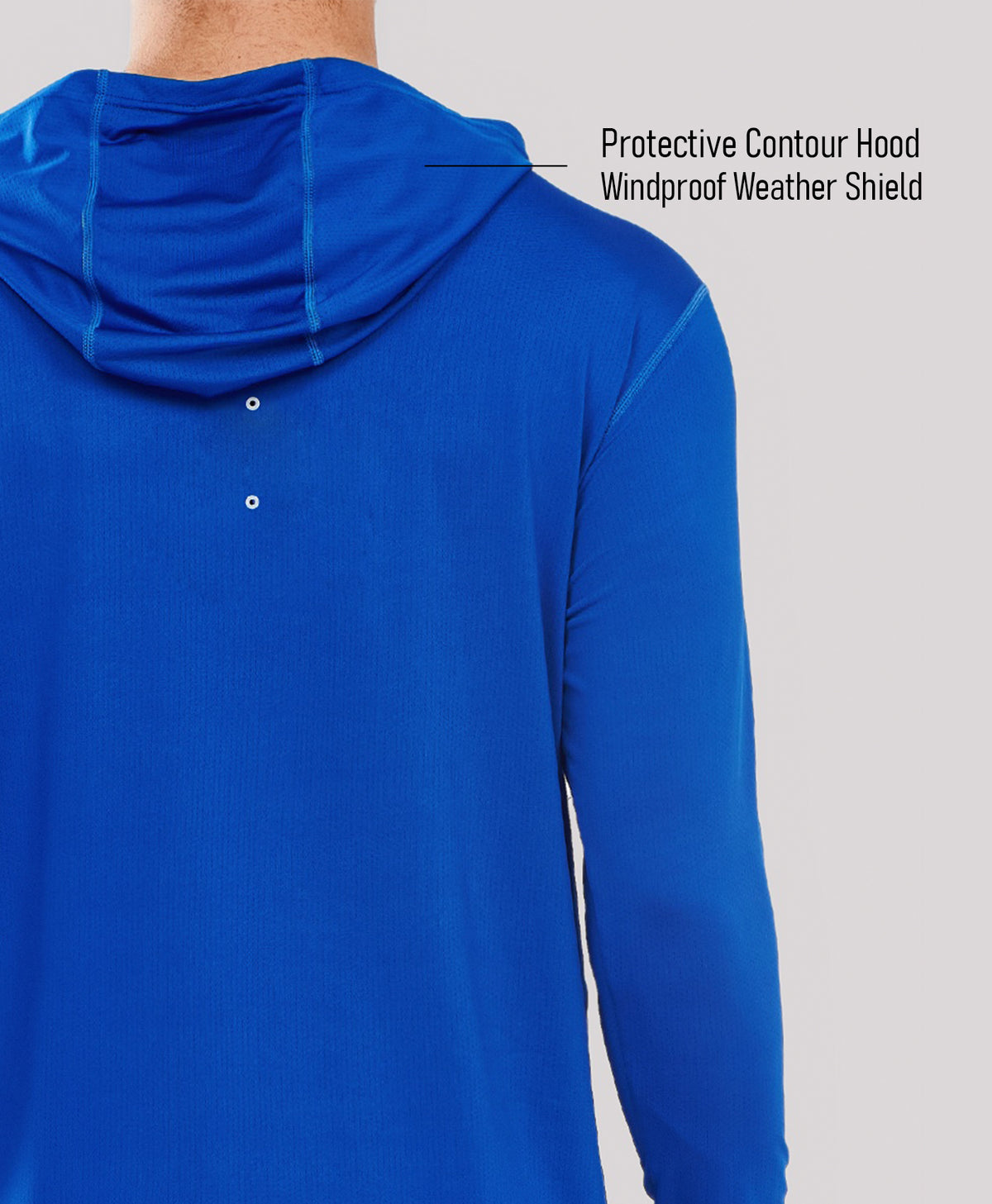 
Men's UPF50+ Rash Guard Hoodie T-Shirts — Royal Blue