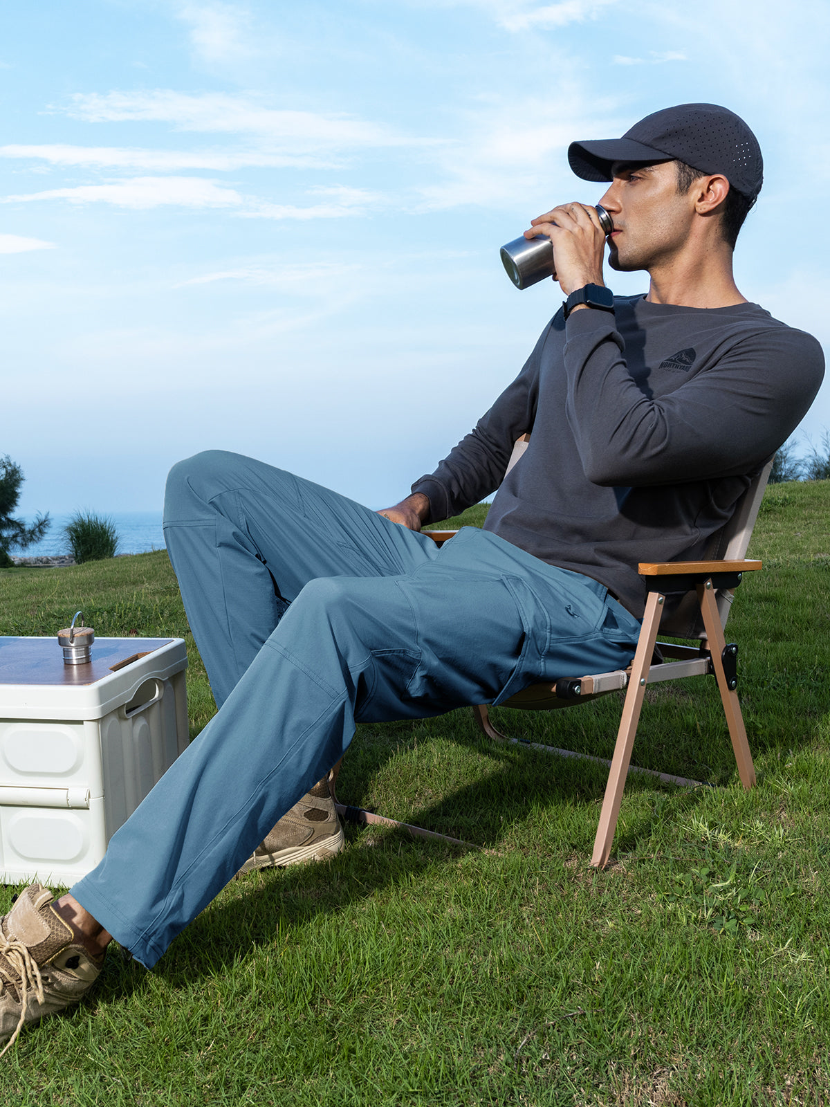 Men's Cargo Hiking Pants Lightweight with Multi Pockets for Outdoor