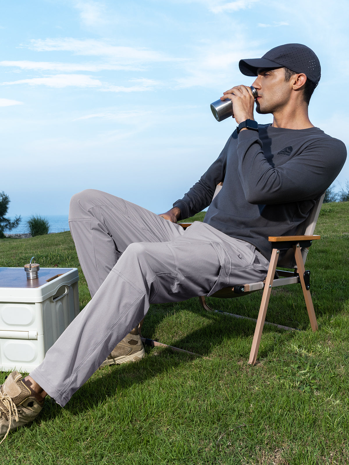 Men's Cargo Hiking Pants Lightweight with Multi Pockets for Outdoor