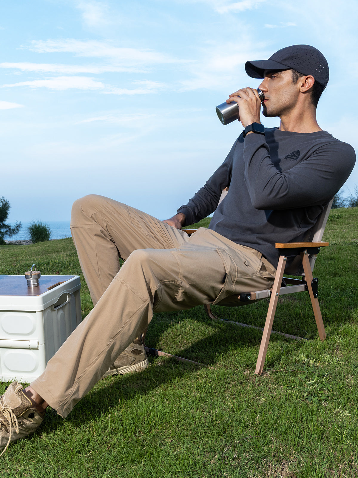 Men's Cargo Hiking Pants Lightweight with Multi Pockets for Outdoor