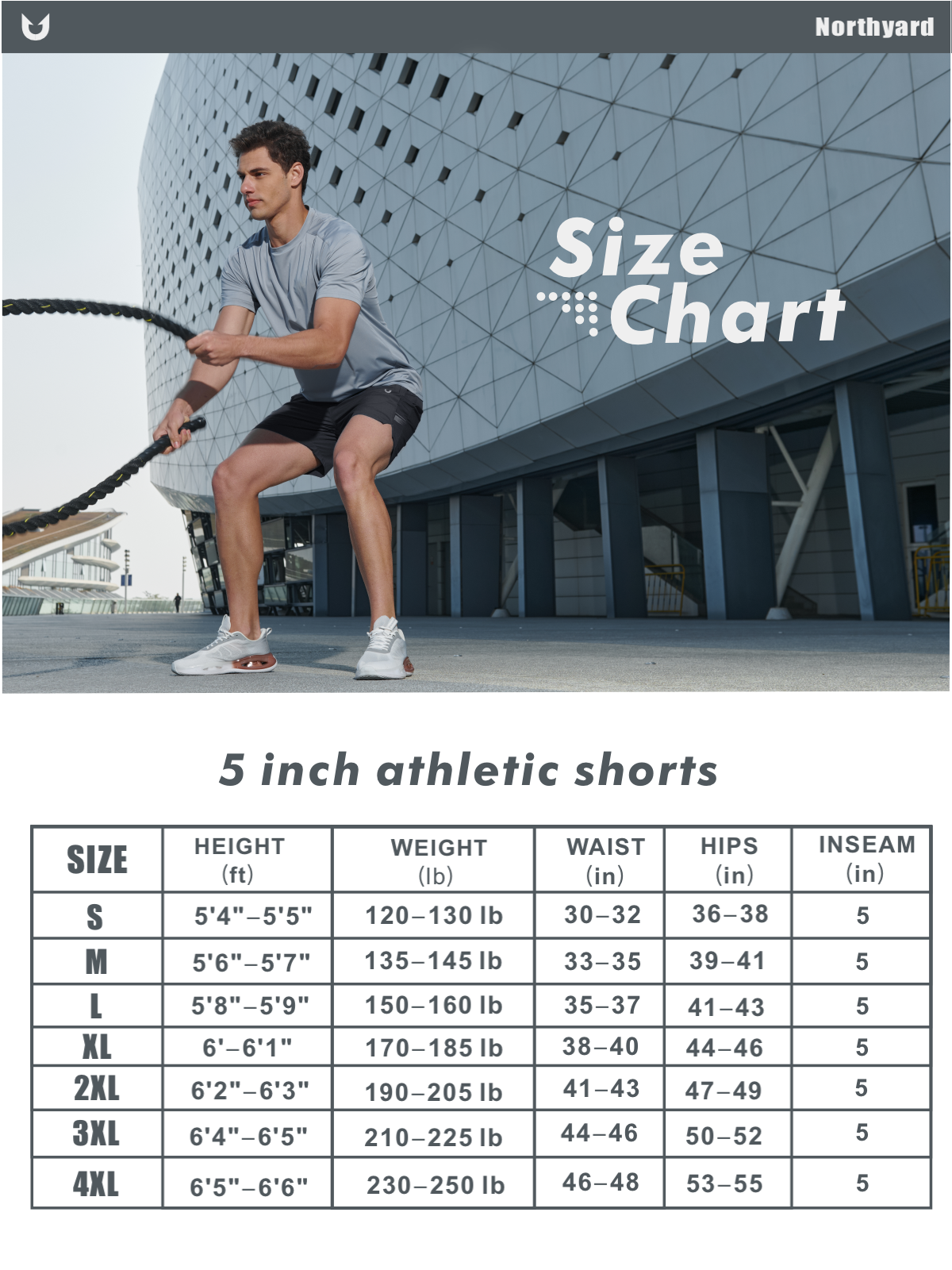 Men's Athletic 5 Inch Biker Shorts with Pockets Quick Dry for Workout