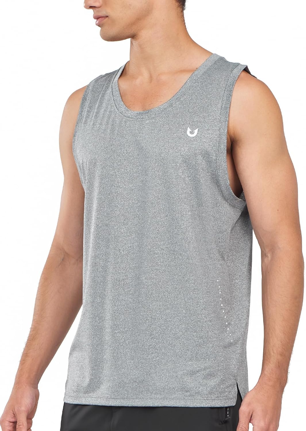 NORTHYARD Smoke Heather Running Tank Tops for Men Plus Size Sleeveless Dry fit Summer Work Gym