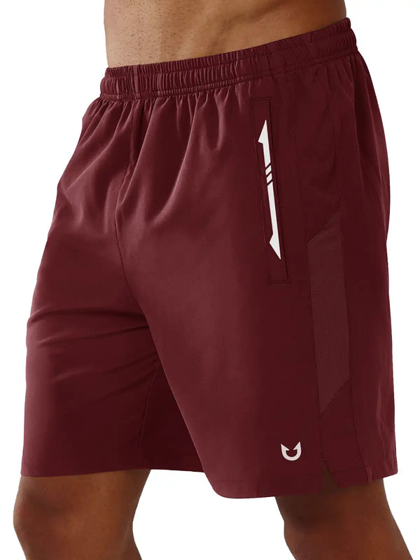 Men's Wine Red Pickleball Running Shorts