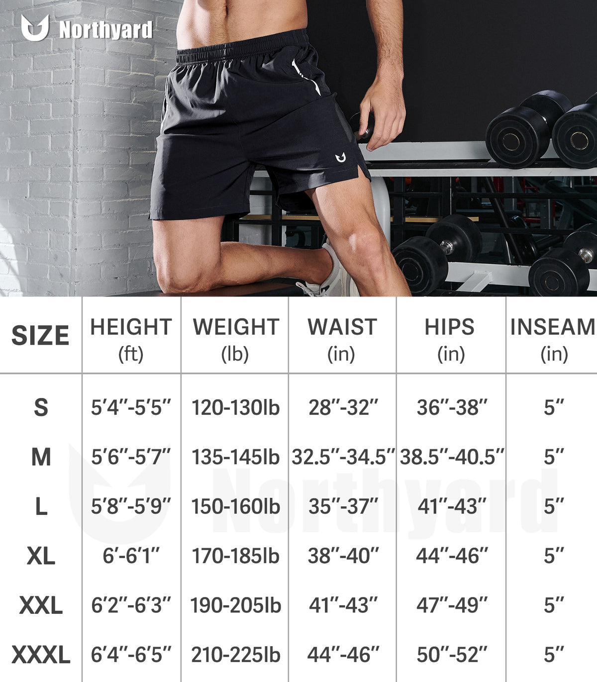 Men's 5 Inch Inseam Workout Stretch Sweat Shorts for Cycling & Running