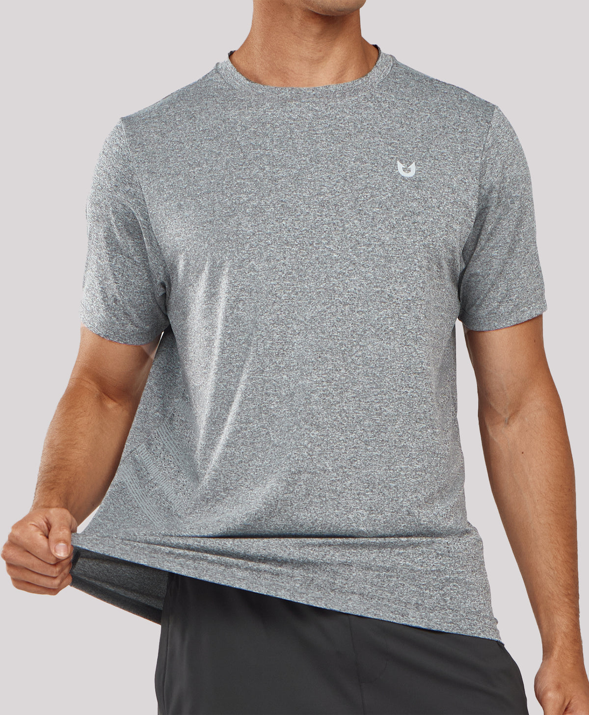 
Men's Breathable V2.0 Performance Workout T-Shirts — Smoke Heather