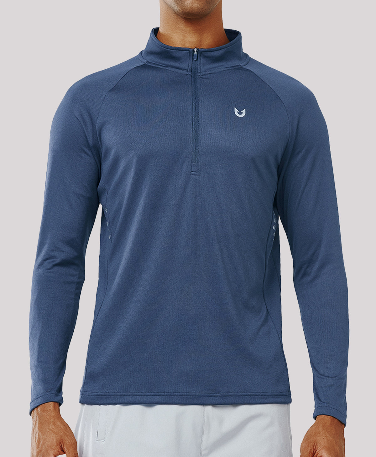 
Men's 1/4 Zip Athletic Pullover Shirts Lightweight — Federal Blue