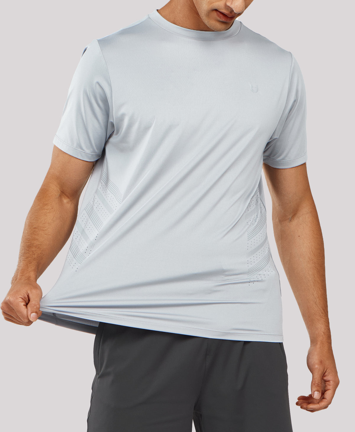 
Men's Breathable V2.0 Performance Workout T-Shirts — Light Grey