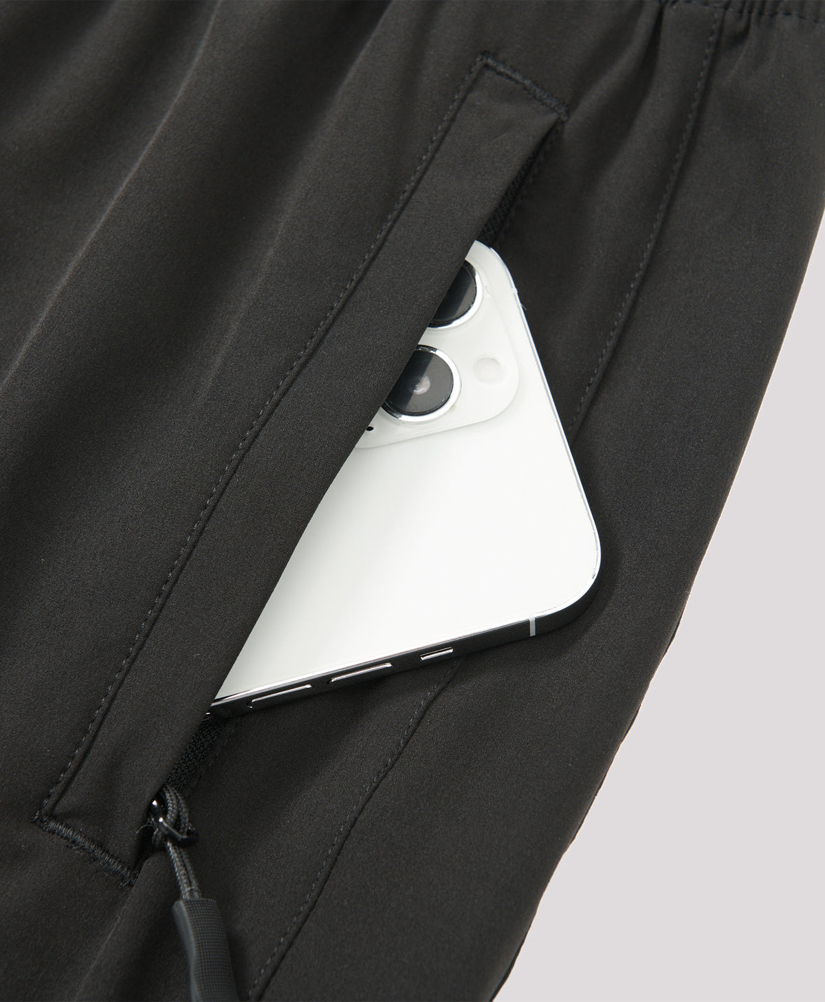 
Men's Hiking 9 Inch Inseam Athletic Shorts Quick Dry Fit Gym Workout — Black