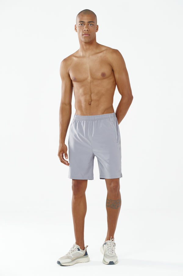 Men's Workout Running 5 inch Shorts with Zip Pockets Quick Dry Fit Gym