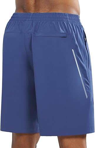 Men's Federal Blue Lounge Athletic Workout 7 inch Shorts Pocket