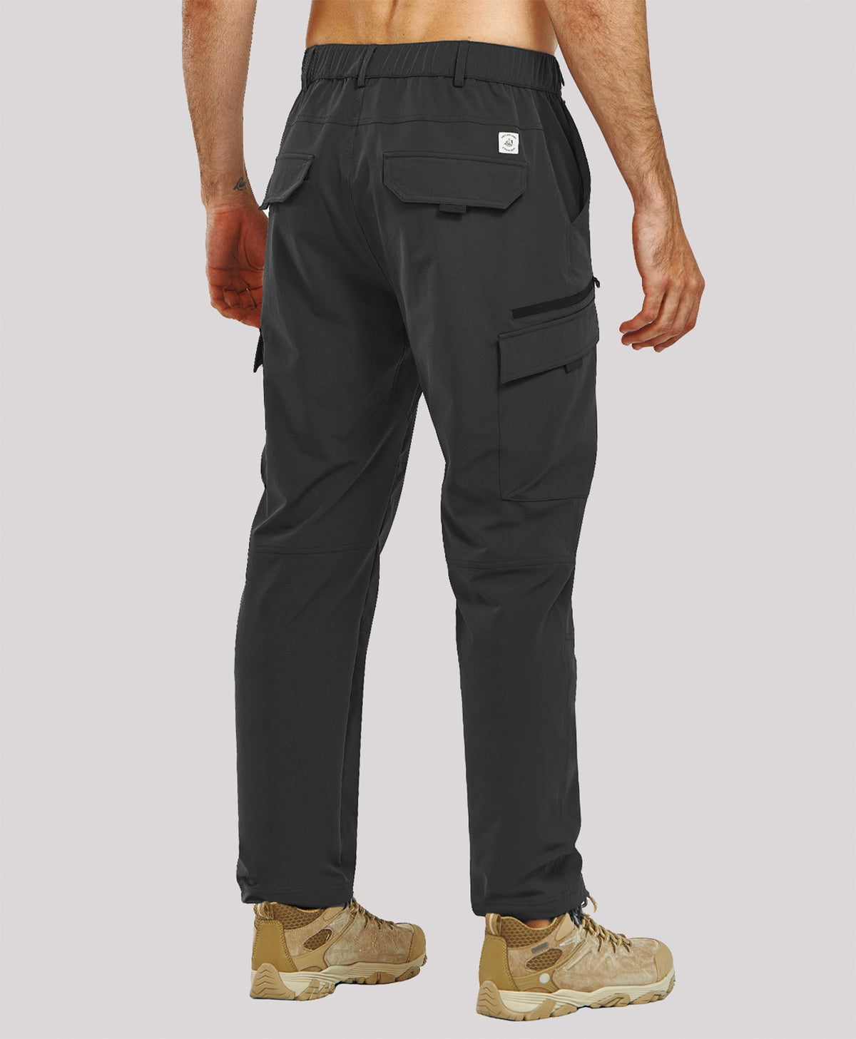 NORTHYARD Men's Tactical Cargo Hiking Pants with 7-Pockets Multi-Terrain Quick-Dry Travel Active Pant
#Color_BLACK