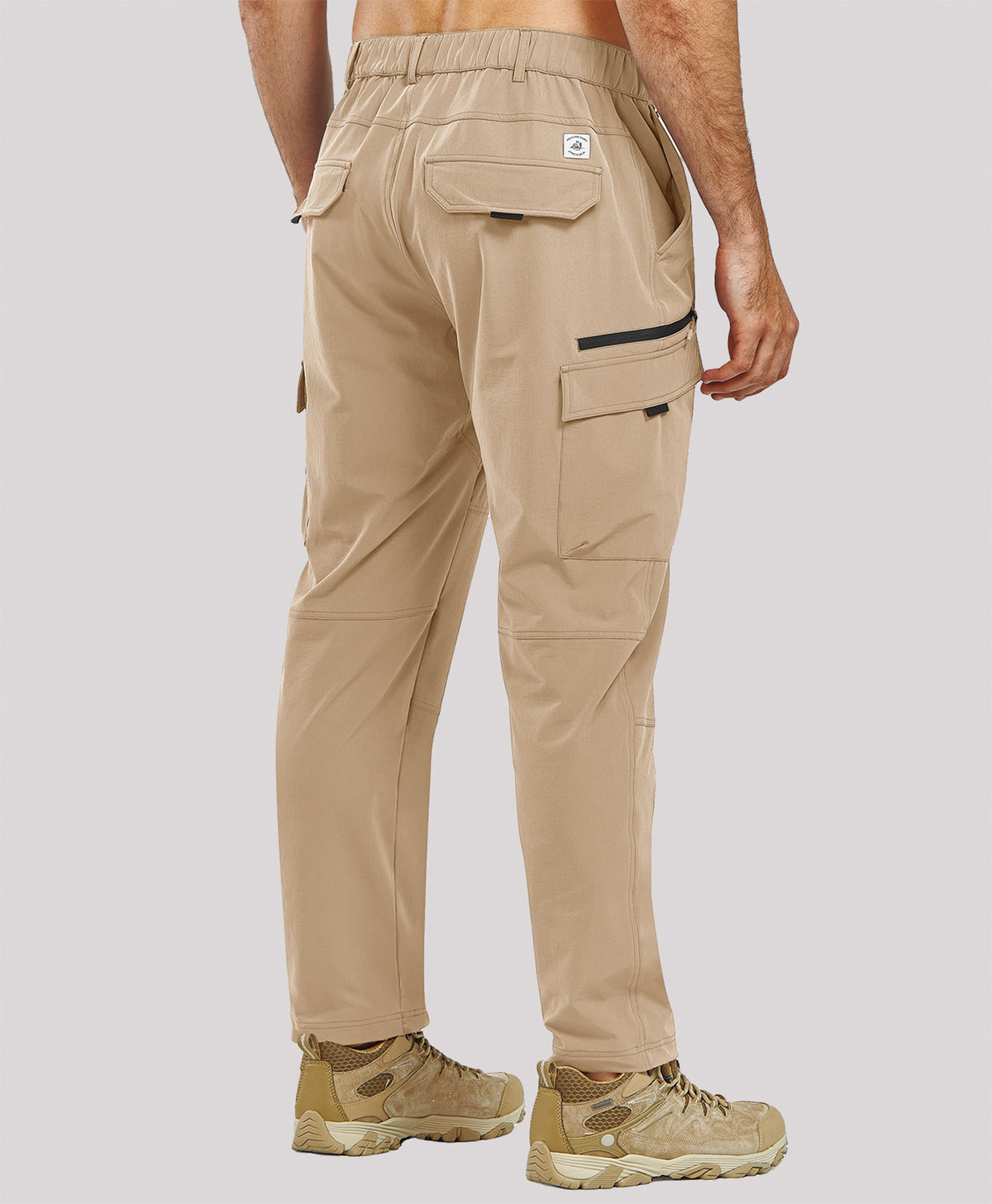 
Men's Tactical Cargo Hiking Pants with 7-Pockets — KHAKI