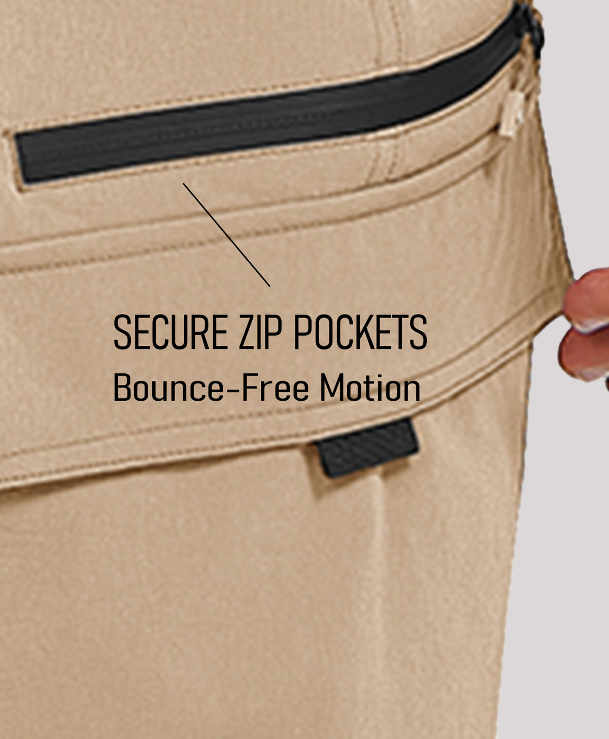 
Men's Tactical Cargo Hiking Pants with 7-Pockets — KHAKI