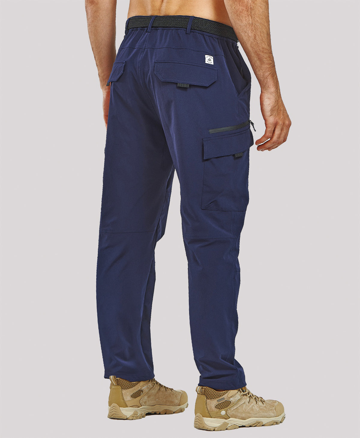 
Men's Tactical Cargo Hiking Pants with 7-Pockets — NAVY