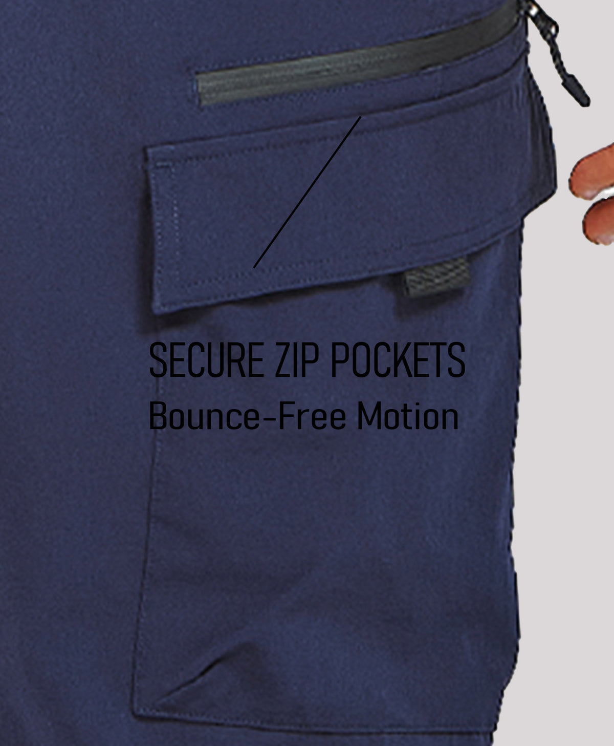 
Men's Tactical Cargo Hiking Pants with 7-Pockets — NAVY